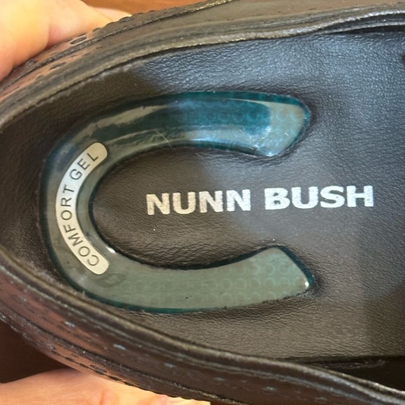 🌟HP🌟Nunn Bush Black Leather Nelson Wingtip Dress Casual Oxford 10M - Picture 8 of 13